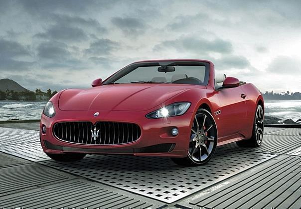 Der GranCabrio Sport im neuen/alten Maserati-Rot. Foto: Maserati/Auto-Reporter.Net